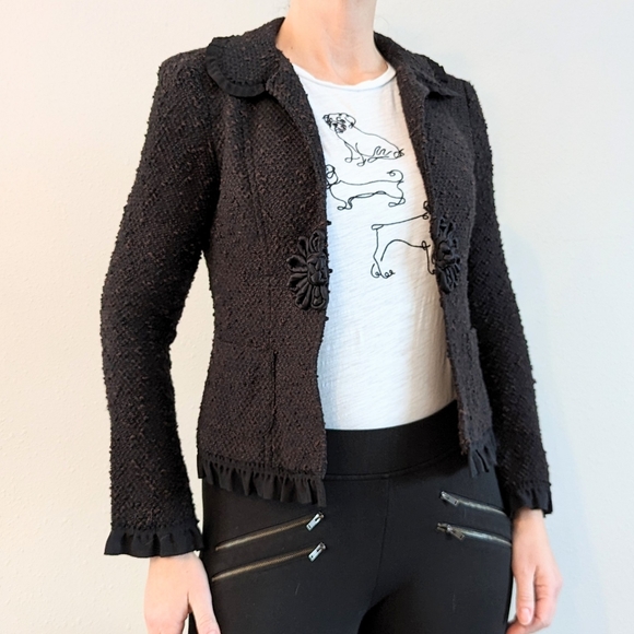 NANETTE LEPORE vintage inspired fitted jacket S XS - Picture 2 of 12